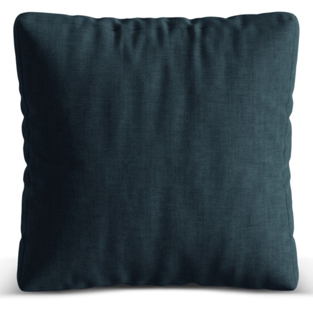 Perna patrata albastru jeans din textil 55x55 cm Martina Micadoni