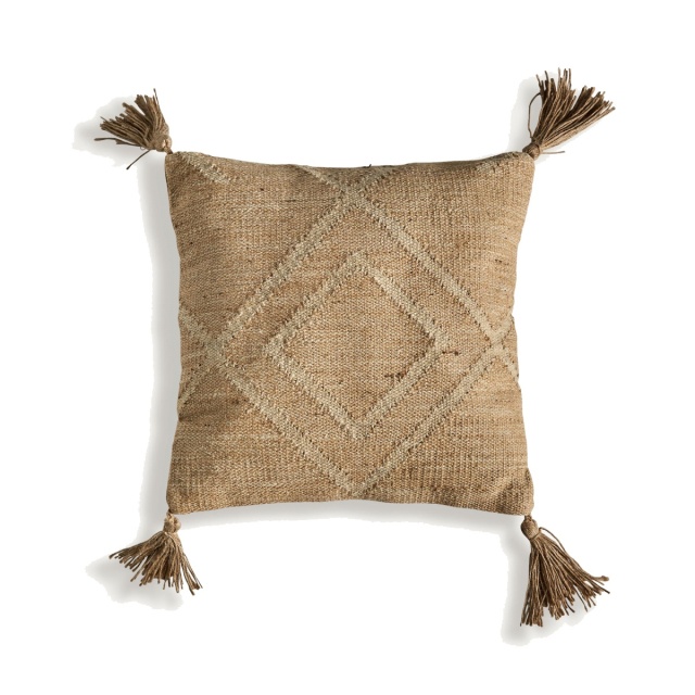 Perna patrata maro din fibre naturale 46x46 cm Elgin Vical Home
