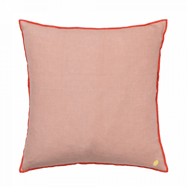 Perna patrata roz din in 40x40 cm Contrast Ferm Living