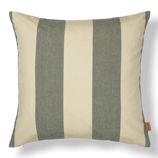 Perna patrata verde din bumbac 50x50 cm Strand Ferm Living