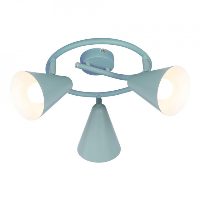 Plafoniera gri din metal cu 3 becuri Amor Spiral Candellux