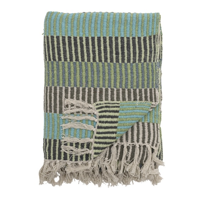 Pled multicolor din fibre 130x160 cm Isnel Creative Collection