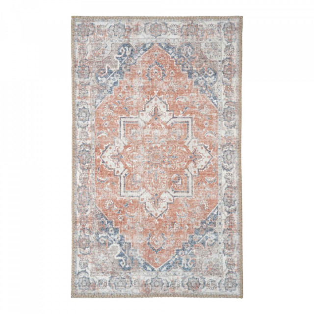 Pres pentru intrare albastru/portocaliu din fibre sintetice 50x80 cm Havana Chenille House Nordic