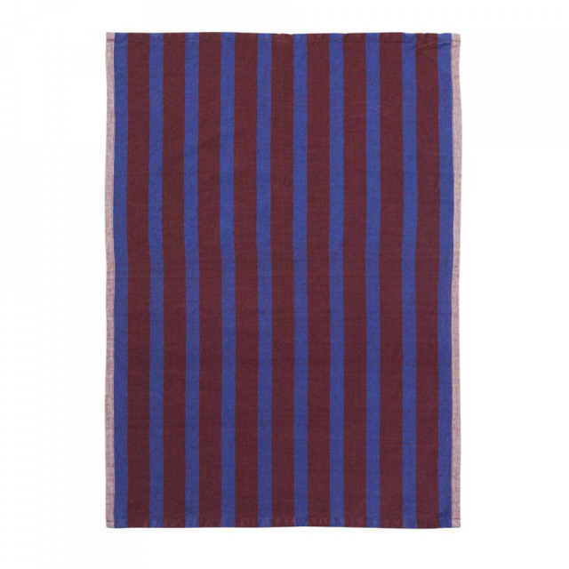 Prosop pentru bucatarie maro/albastru din bumbac si in 50x70 cm Hale  Ferm Living