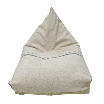 Puf dreptunghiular crem din bumbac 55x85 cm Cleo Lorena Canals