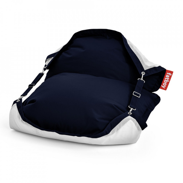 Puf exterior albastru inchis din olefina 134x180 cm Original Floatzac Fatboy