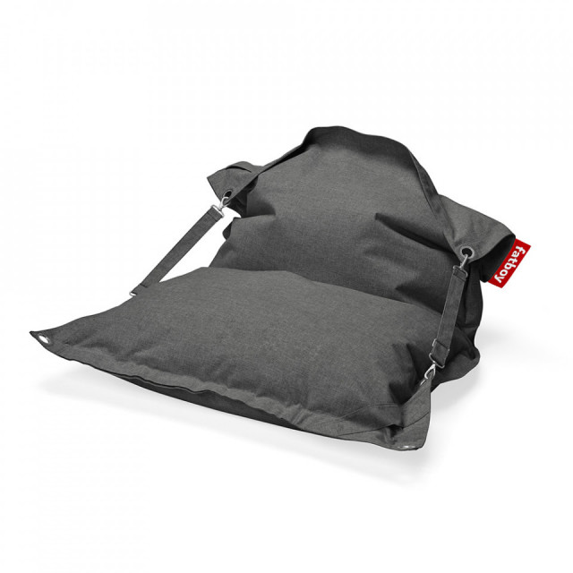 Puf exterior gri inchis din olefina 132x185 cm Buggle-Up Fatboy