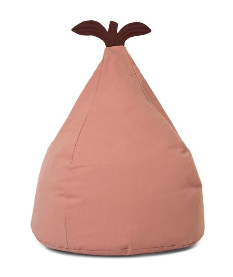 Puf oval roz din bumbac 35x55 cm Pear Ferm Living