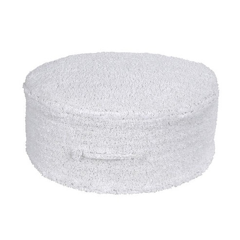 Puf pentru copii rotund ivoriu din bumbac 50 cm Chill Lorena Canals