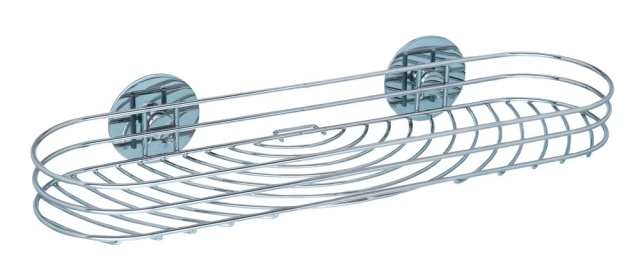 Raft pentru baie argintiu din metal 38 cm Maxiablage Wenko