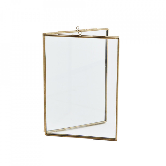 Rama foto aurie din metal 10x15 cm Double Madam Stoltz