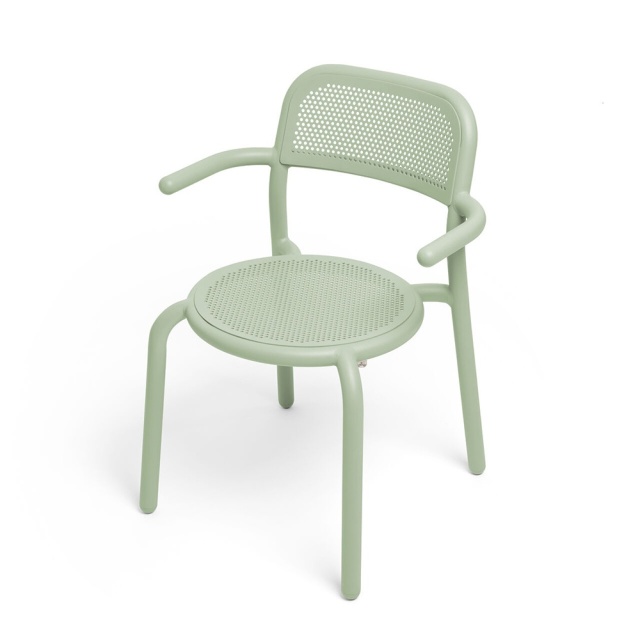 Scaun exterior verde din metal Toni Handle Fatboy