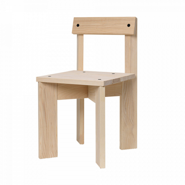 Scaun pentru copii maro din lemn Ark Low Ferm Living