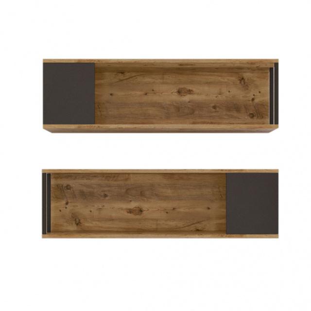 Set 2 rafturi maro din lemn 100 cm Vg18-A The Home Collection