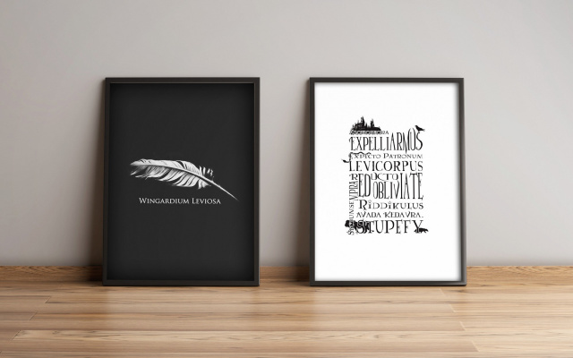 Set 2 tablouri albe/negre 51x74 cm Assea The Home Collection