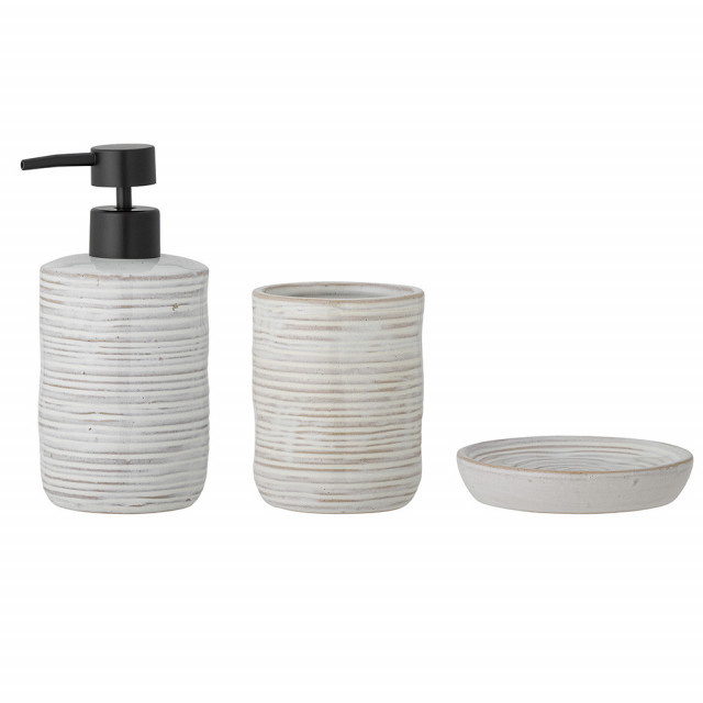 Set 3 accesorii baie din ceramica Winta Bloomingville