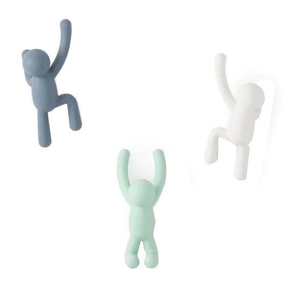 Set 3 cuiere multicolore din plastic Buddy Umbra