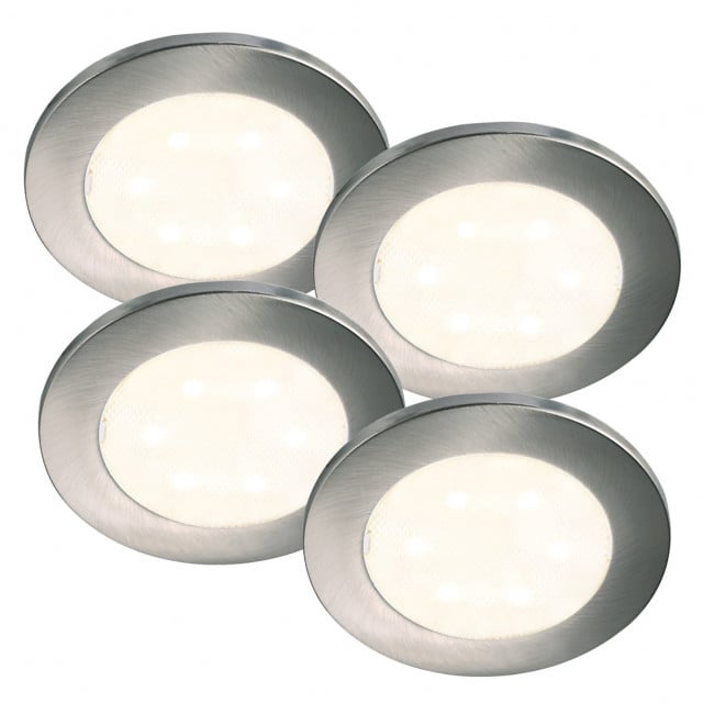 Set 4 spoturi LED argintii Lismore Nordlux