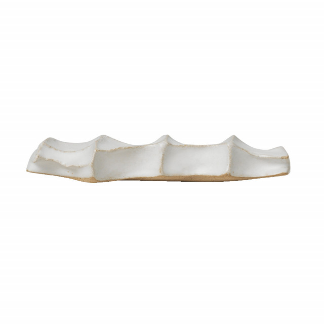 Set 4 suporturi pentru tacamuri alb antic din ceramica Serre Ferm Living