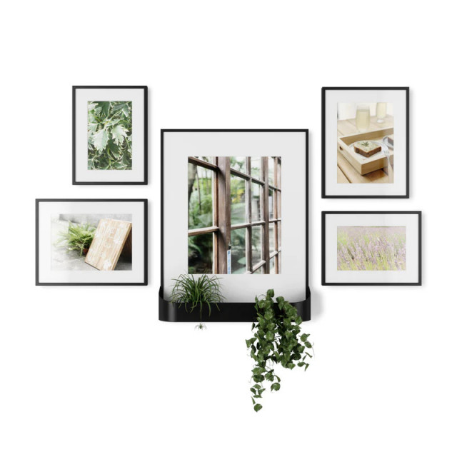 Set 5 rame foto negre din metal 31x39 cm Matinee Umbra
