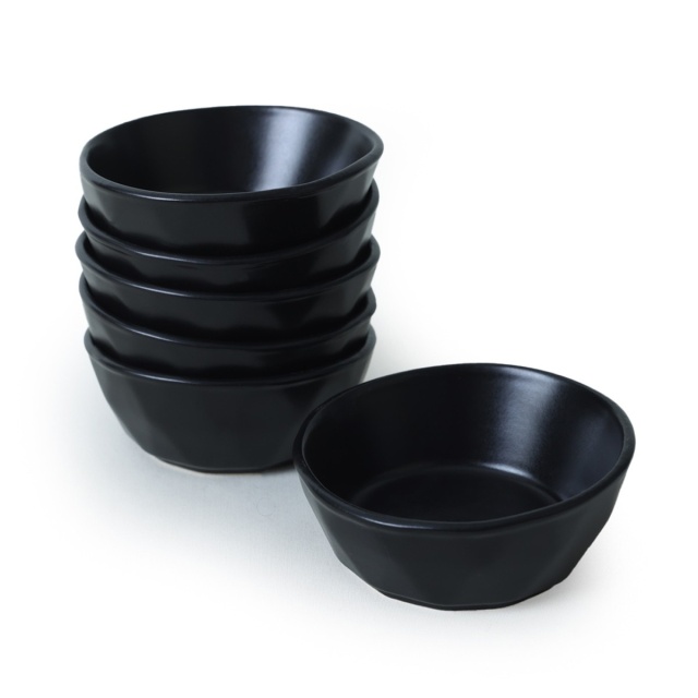 Set 6 boluri negre din ceramica 217 ml Abna The Home Collection