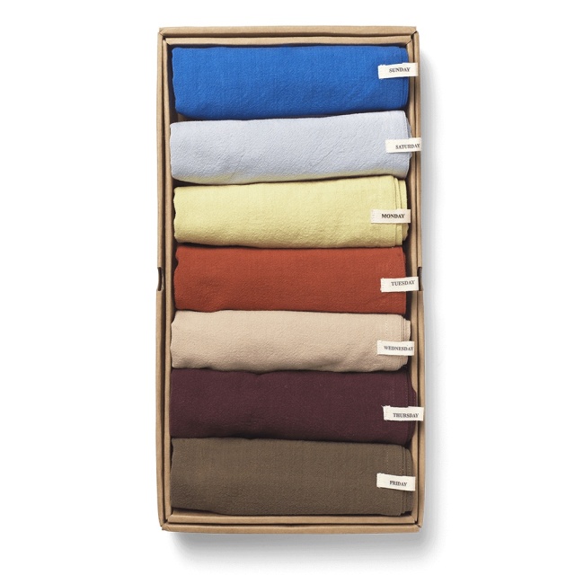 Set 7 prosoape pentru bucatarie multicolore din bumbac 50x70 cm Day Ferm Living