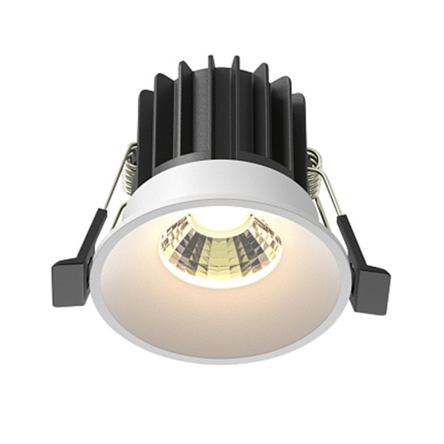 Spot alb din metal cu LED Downlight Round 2 Maytoni