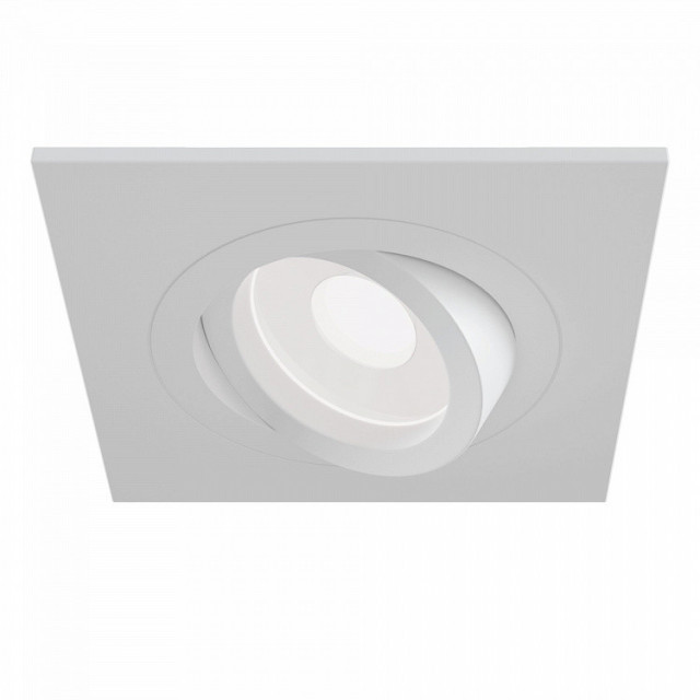 Spot alb din metal Downlight Atom Square Maytoni