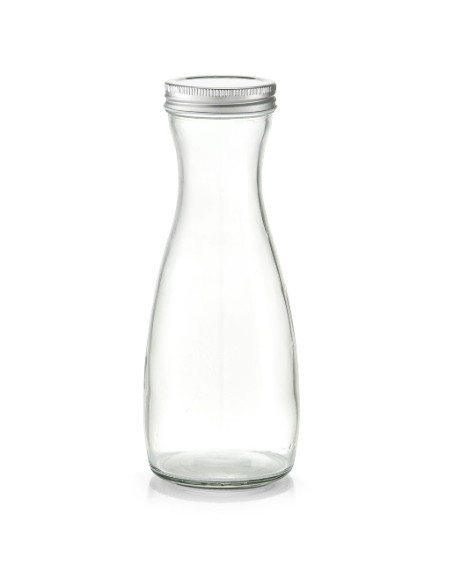 Sticla cu dop transparenta/gri 1 L Glass Carafe Zeller