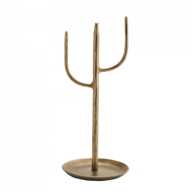 Suport bijuterii maro alama din metal 24 cm Novrup Madam Stoltz