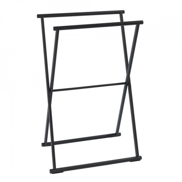 Suport prosoape pliabil negru din metal 54 cm Lava Wenko