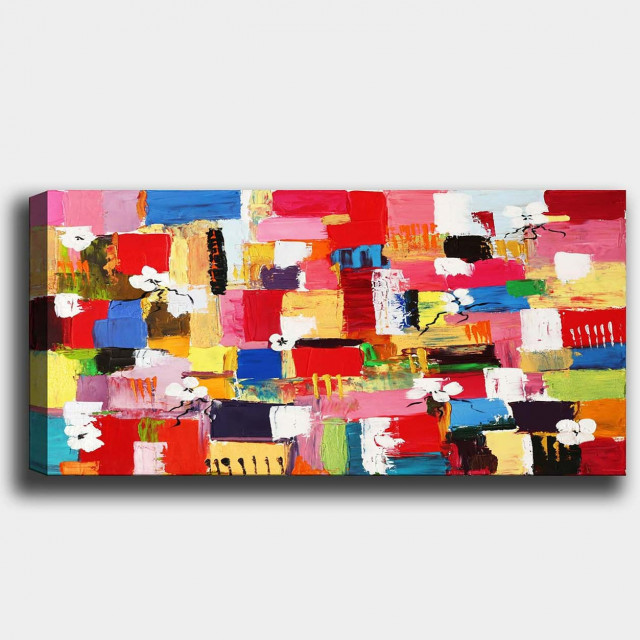 Tablou multicolor din fibre naturale 50x120 cm Misha The Home Collection