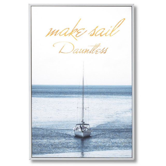 Tablou multicolor din MDF si polistiren 40x60 cm Blue Sail Somcasa