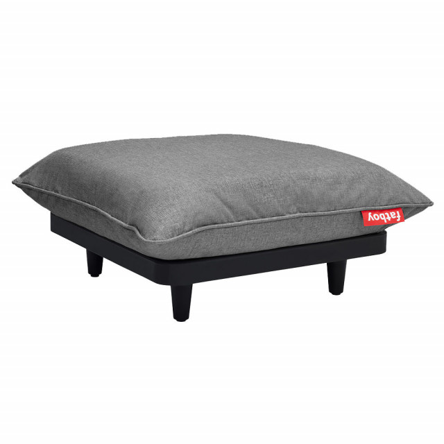 Taburet exterior patrat gri din textil 90x90 cm Paletti Fatboy
