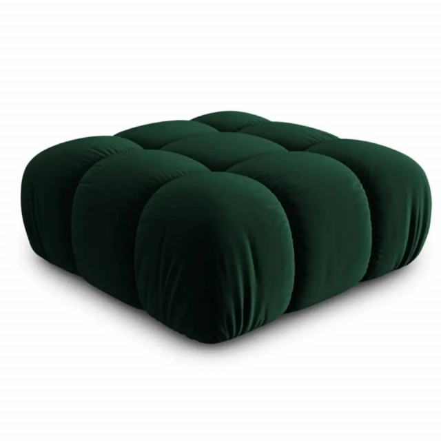 Taburet patrat verde din catifea 94x94 cm Bellis Besolux