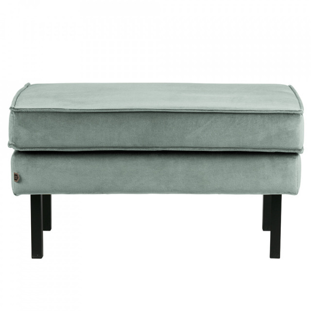 Taburet pentru picioare verde menta din catifea 54x84 cm Rodeo Woood