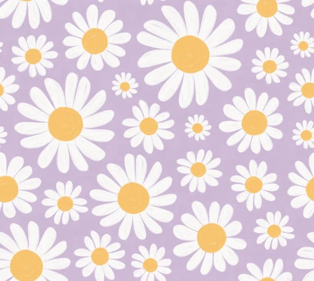 Tapet multicolor din hartie Dashing Daisies Rebel Walls