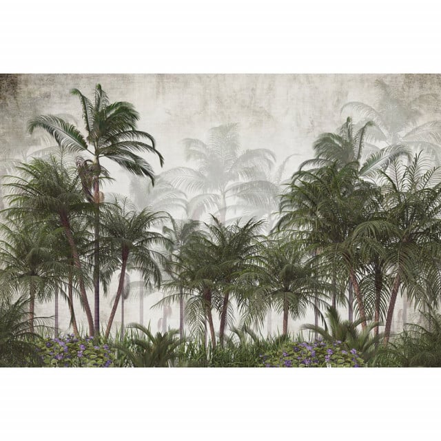 Tapet multicolor din hartie Palm Trees Rebel Walls