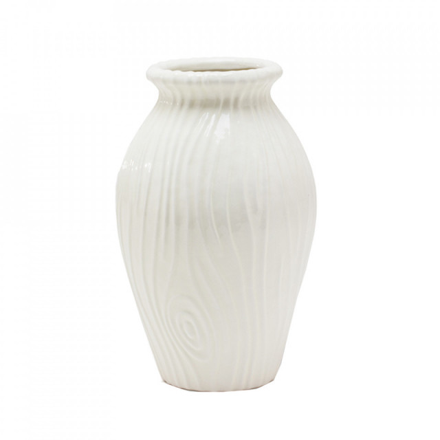 Vaza alba din ceramica 33 cm Wood-Ware Seletti