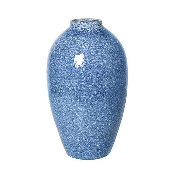Vaza albastra/alba din ceramica 40 cm Ingrid Broste Copenhagen