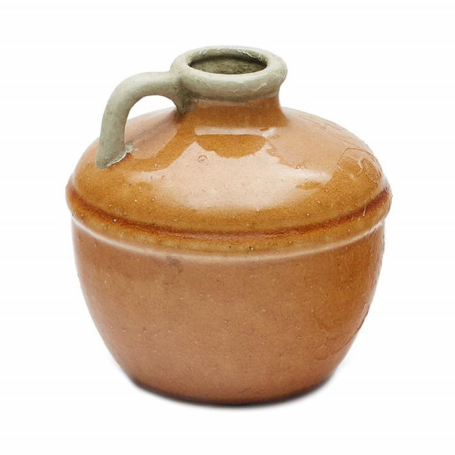 Vaza galben mustar din ceramica 16 cm Tamariu Kave Home