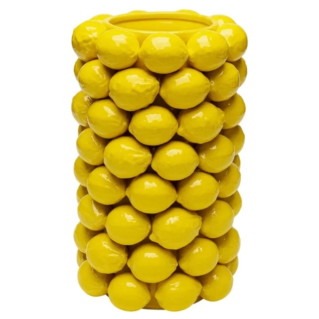 Vaza galbena din ceramica 43 cm Lemon Juice Kare