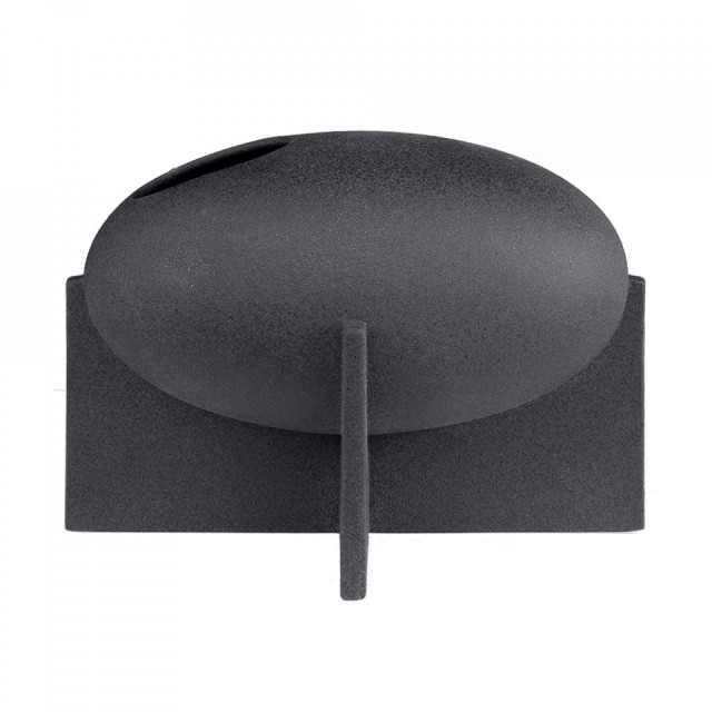 Vaza neagra din ceramica 21 cm Ovo Versmissen