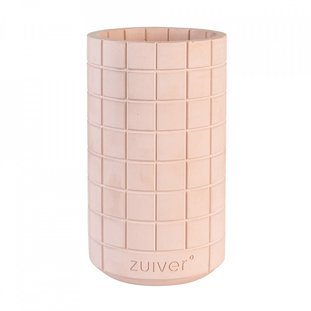 Vaza roz din ciment 26 cm Fajen Zuiver