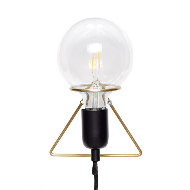 Aplica aurie/neagra din metal Eureka Hubsch