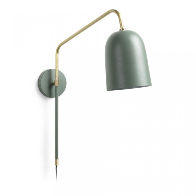 Aplica verde/aurie din metal Audrie Kave Home