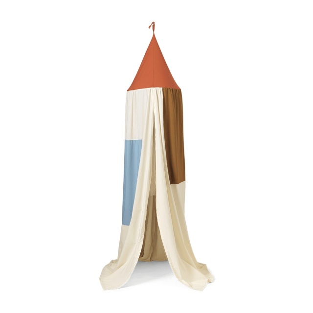 Baldachin pentru patut multicolor din bumbac Patch Ferm Living