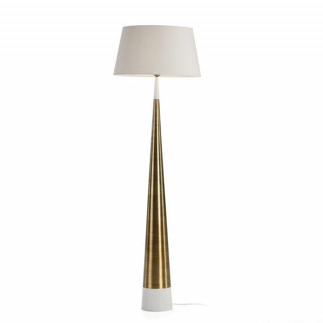 Baza pentru lampadar alb/auriu din metal 140 cm Tinos Thai Natura