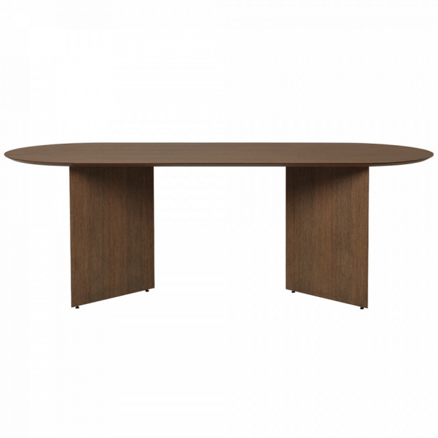 Blat maro din lemn 90x220 cm Mingle Oval Ferm Living