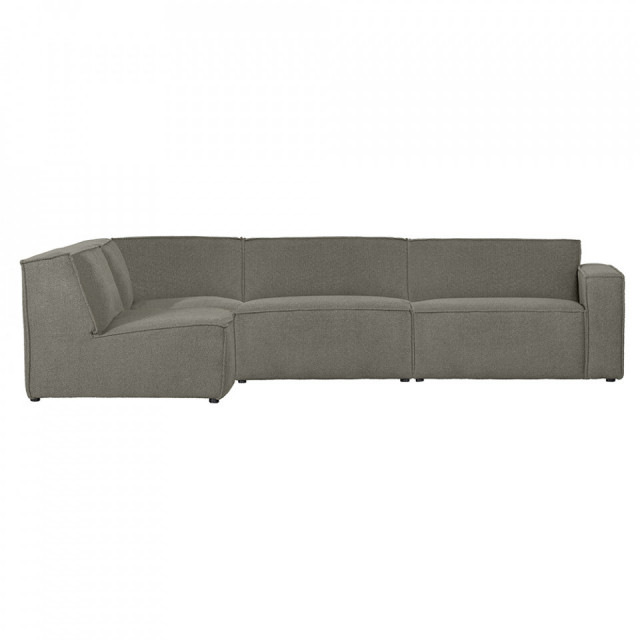 Canapea cu colt gri din poliester 318 cm Silvjn Left Basiclabel